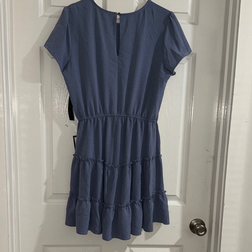 City Studio Blue Midi Dress - Picture 4 of 9
